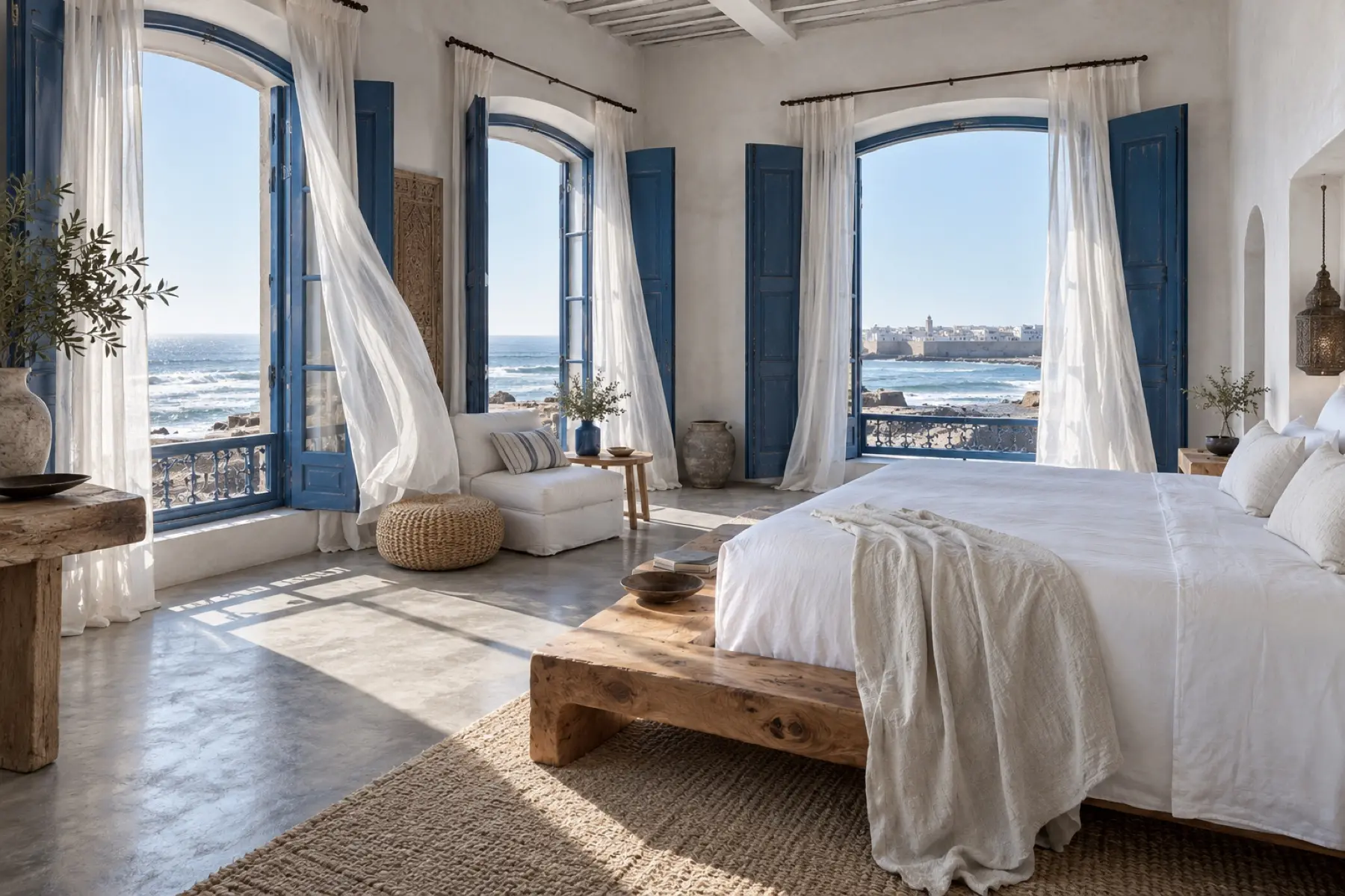 Alizé Suite: Corner suite with windows on two sides of the ocean.
